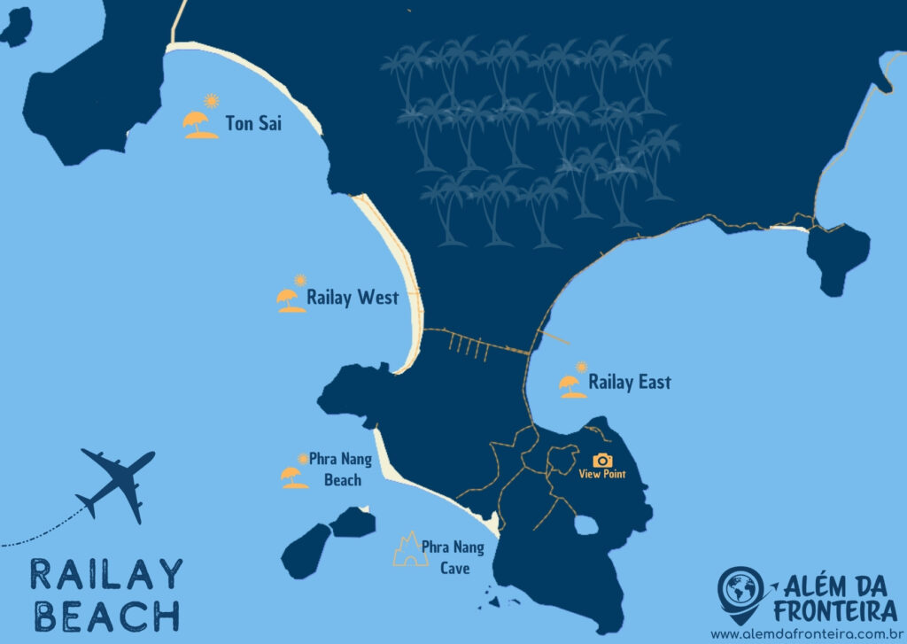 Mapa de Railay Beach