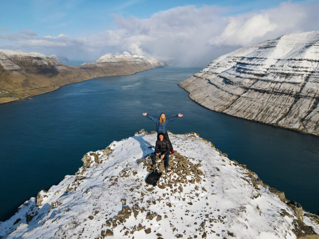 Vista de Klakkur nas Ilhas Faroe