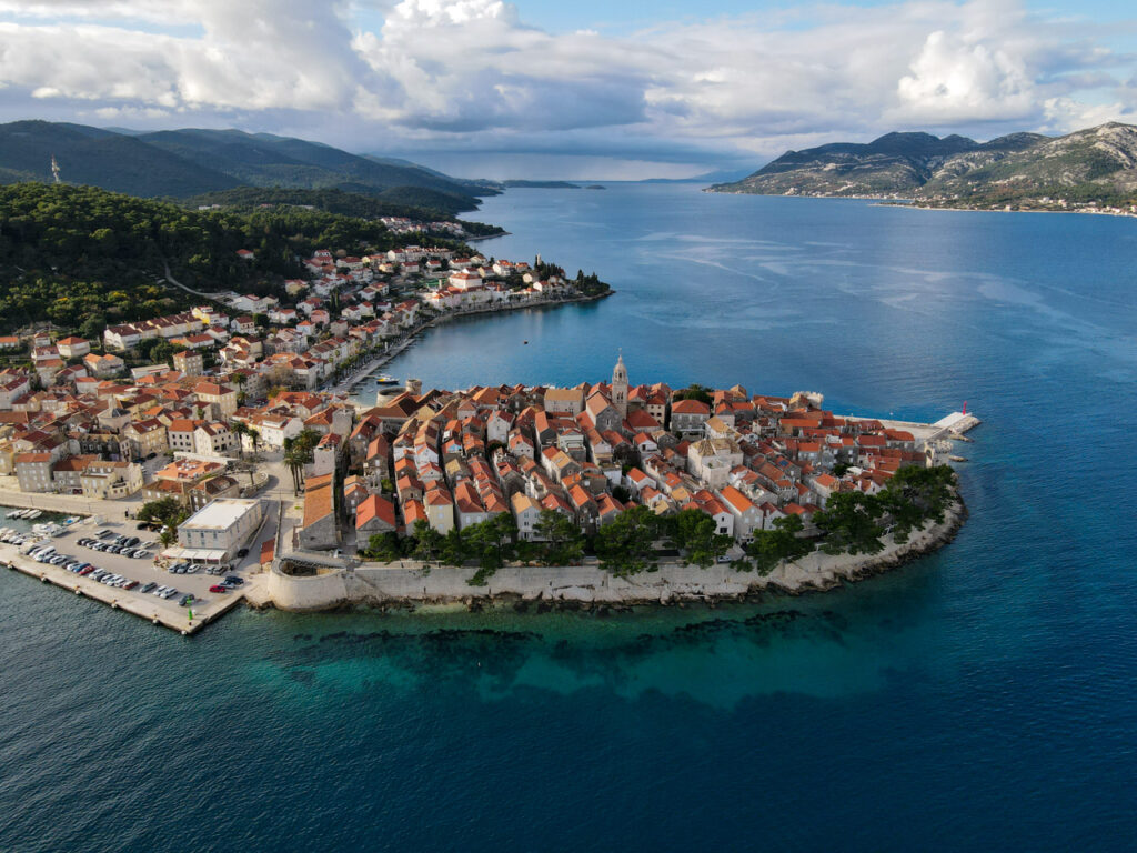 Ilha de Korcula na Croácia