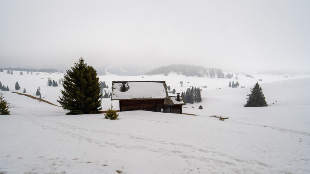 Alpe di Siusi Dolomitas inverno