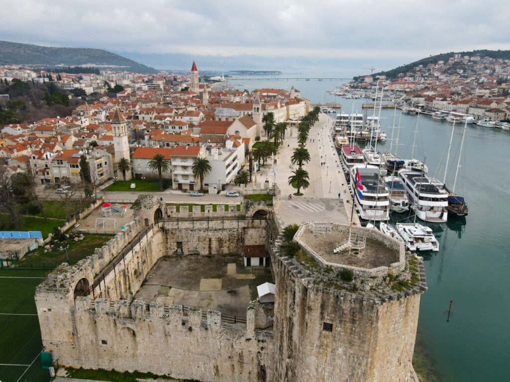 A cidade de Split na Croácia - a velha cidade