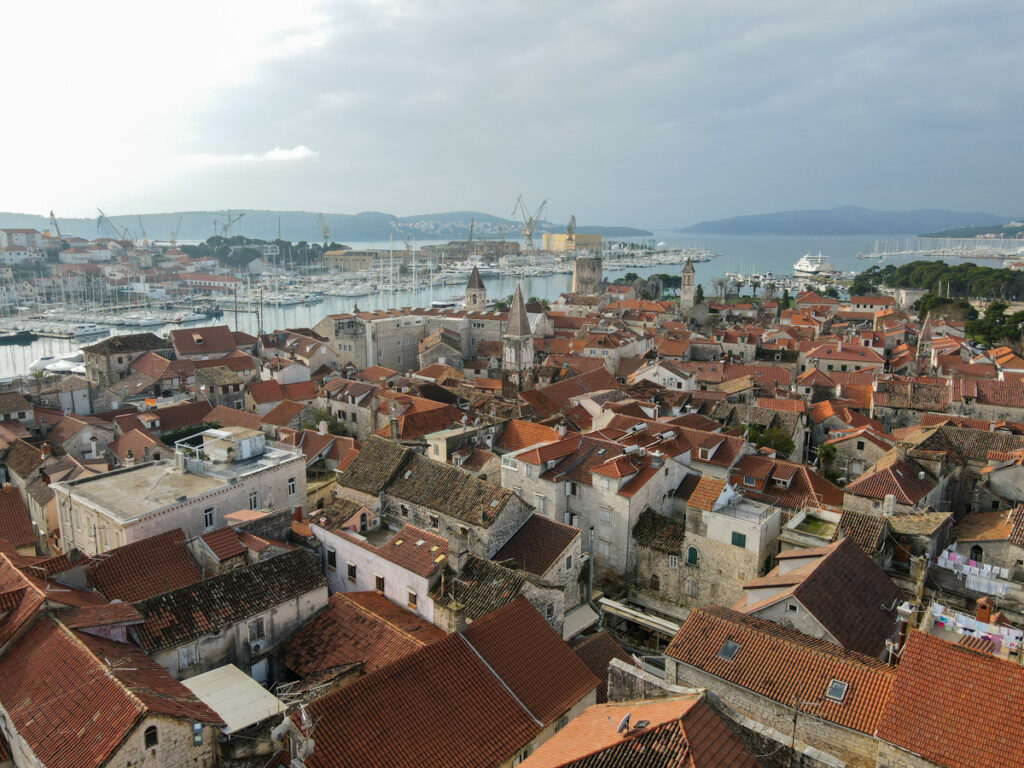 Cidade de Trogir na Croácia