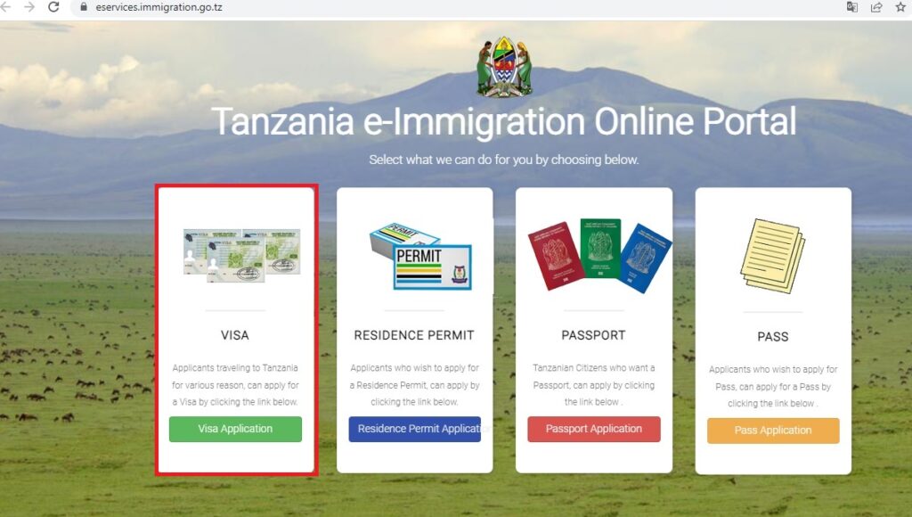 Como aplicar visto Tanzania