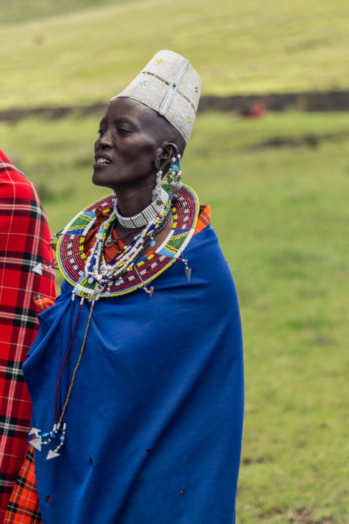 Retrato de uma mulher da Tribo Masai
