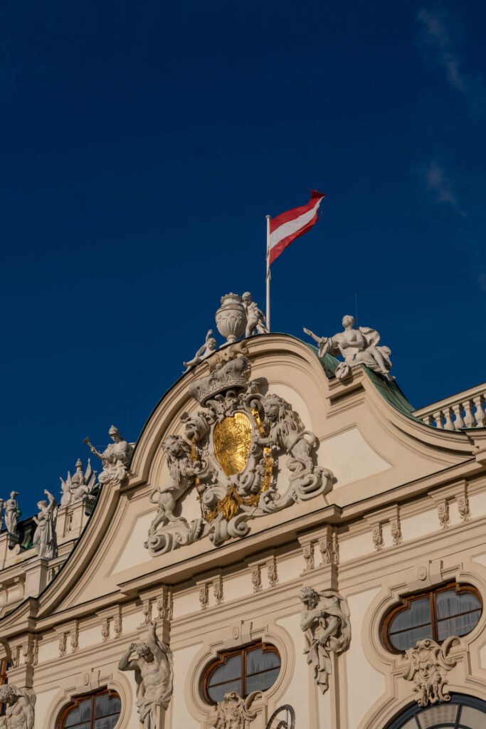 Palácio Belvedere em Viena na Áustria