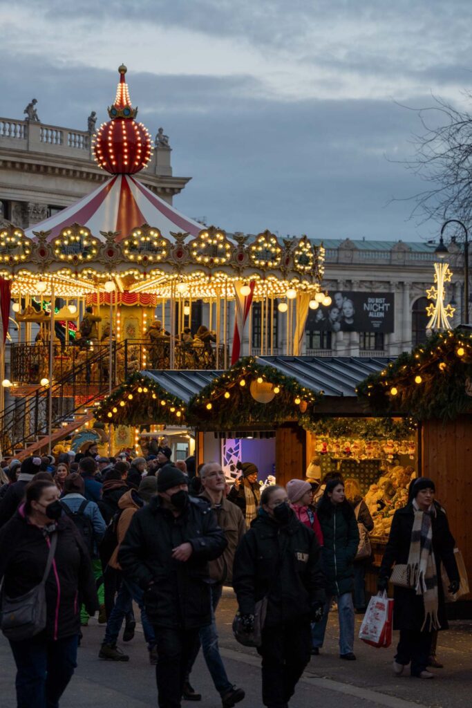 Mercado de Natal em Viena na Áustria