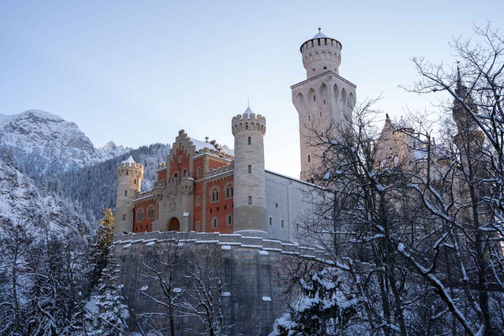 Castelo de Neuschwanstein no inverno