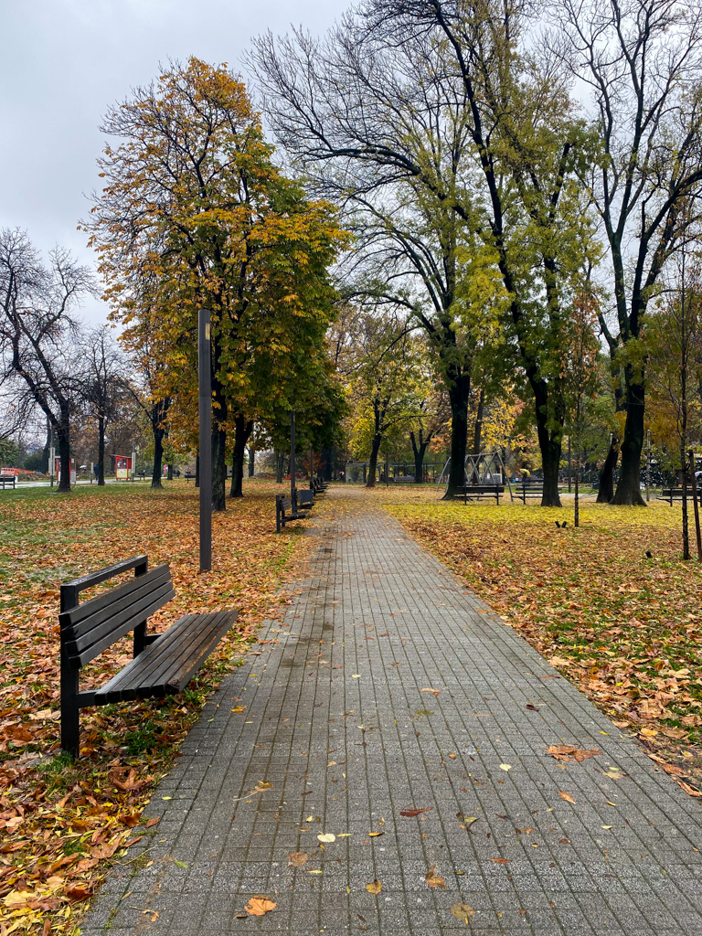 Parque Tasmajdan em Belgrado-Bike