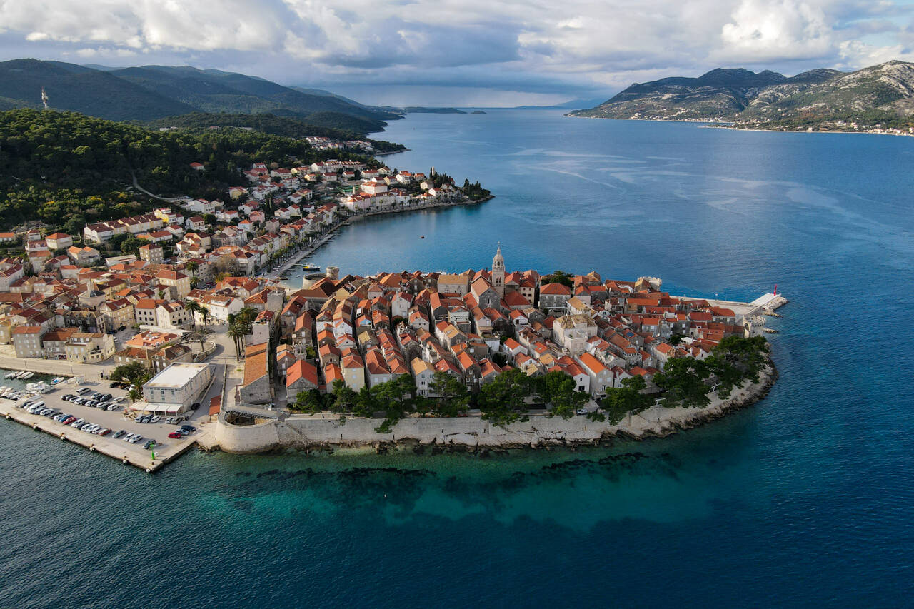Ilha de Korcula na Croácia