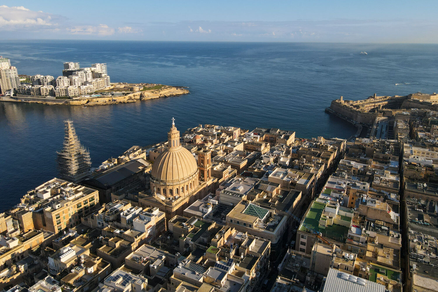 Igreja Carmellita em Valletta em Malta