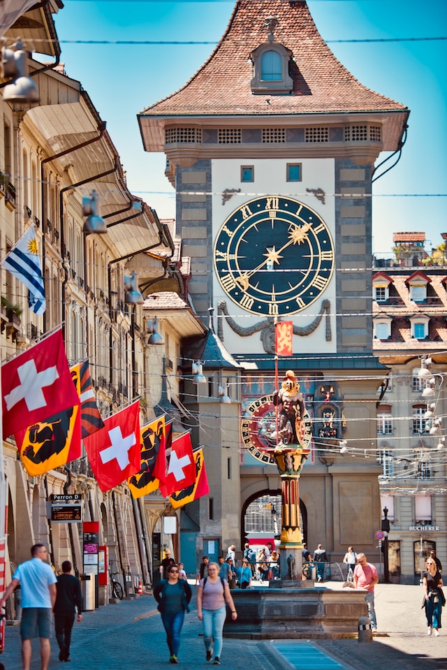 Torre do Relogio em Berna na Suíça