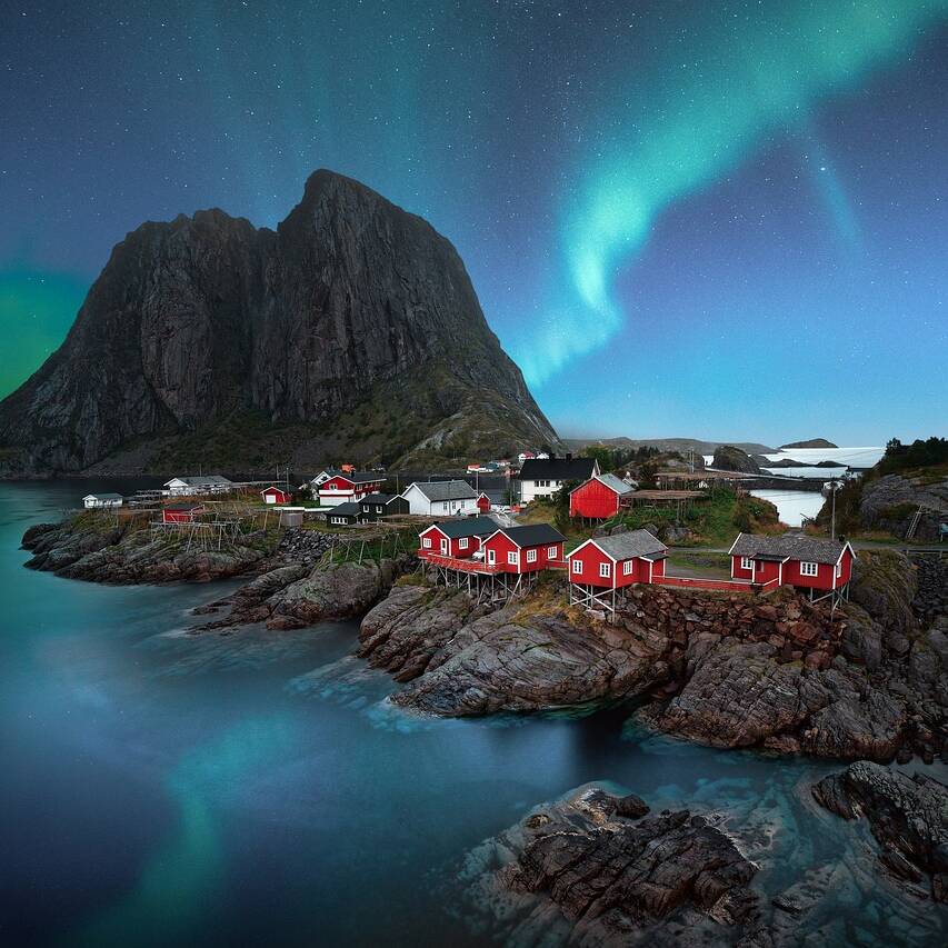 Melhores hoteis para ver aurora boreal na Noruega