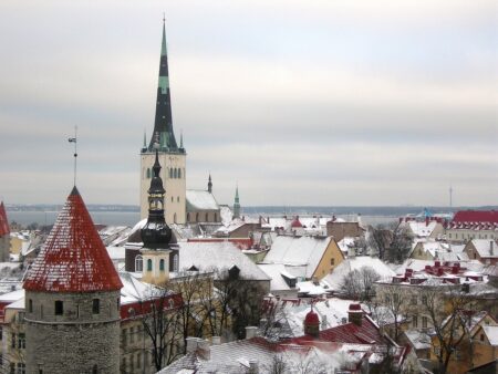 Tallin na Estonia - Europa no Inverno