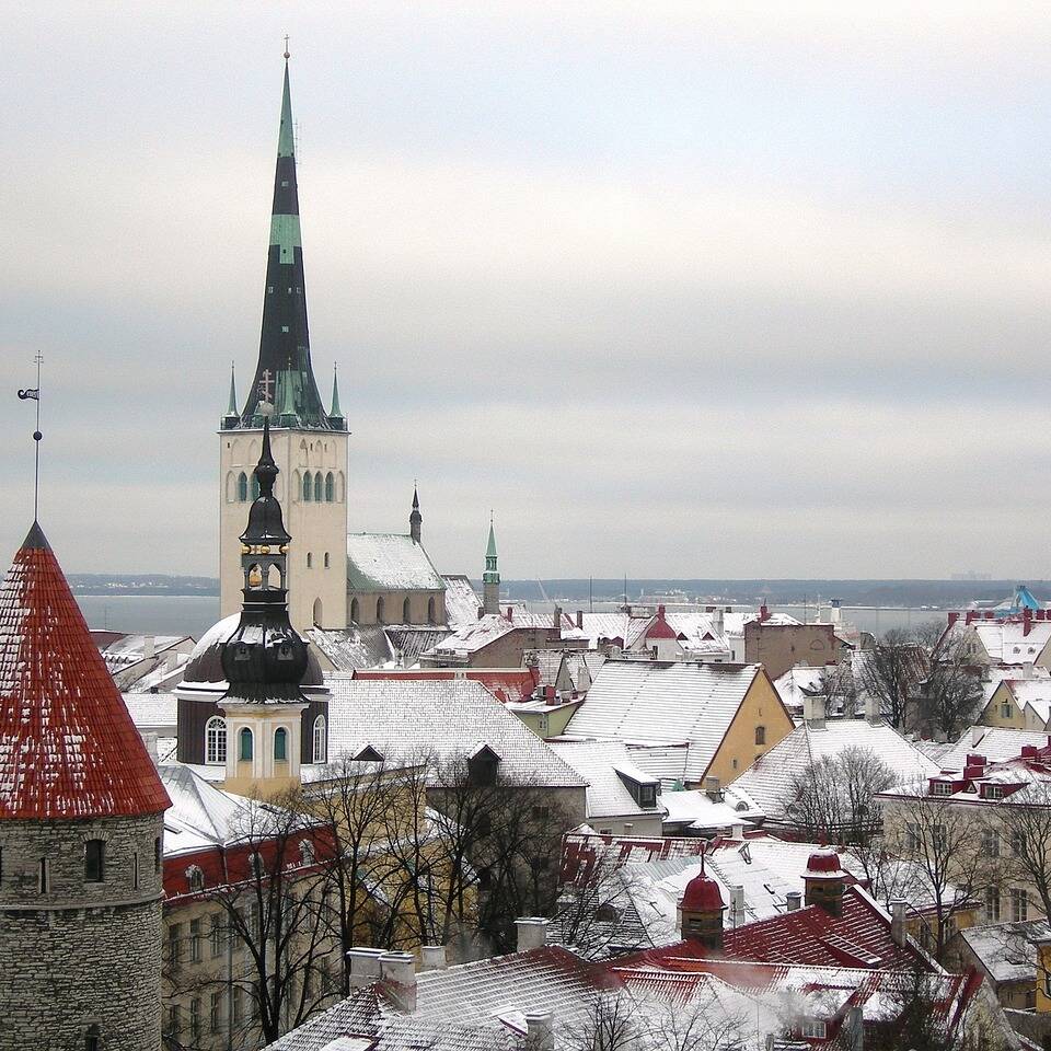 Tallin na Estonia - Europa no Inverno